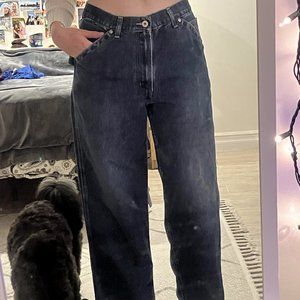 Old Navy original work jeans wide legged cargo carpenter distressed